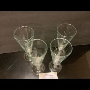 Princess house heritage pattern Pilsner glasses